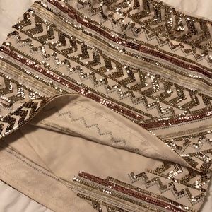 Sequin mini skirt